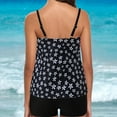 thumbnail image 2 of Tankini Swimsuits for Women Plus Size Two Piece Bathing Suit 2024 Tummy Control Modest Swim Top with Shorts Swimwear, 2 of 3