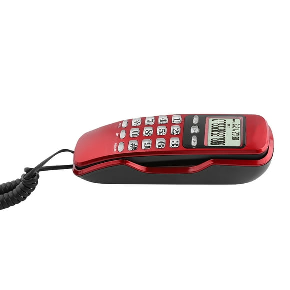 Teléfono Fijo Doméstico NikouMX Mini teléfono de Pared con Cable