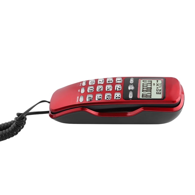 Teléfono Fijo Doméstico NikouMX Mini teléfono de Pared con Cable