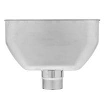 Hemoton Stainless Steel Downspout Gutter Attachment Funnel Wide Mouth Adapter For Roof Drainage Water Diverter Connector For Efficient Rainwater Collection And Management