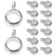 thumbnail image 3 of 100pcs Big Hole Beads Colgante DIY Colgante Accesorios Big Hole Loose Bead Colgante DIY Accesorios de joyería (Plata 5 mm 8 mm), 3 of 6