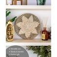 thumbnail image 3 of Handmade Wall Basket Decor - Hanging Wall Basket, Basket Wall Decor, Woven Basket Wall Decor, Wall Basket Storage, Wall Mount Basket, Wall Hanging Basket, Small Wall Basket - Ebony Ebony, 3 of 6