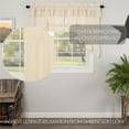 thumbnail image 5 of VHC Brands Muslin Ruffled Unbleached Natural Tan Swag Set of 2 Farmhouse Cotton Window Treatment for Living Room or Kitchen 36x36x16, 5 of 7