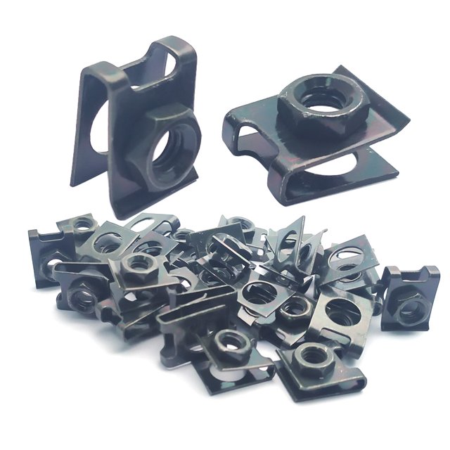 Suitable for 10 piezas de plástico for coche, motocicleta, scooter, ATV, ciclomotor, bicicleta eléctrica, retenedor de metal de 6 mm, clips tipo U con tuerca M6
