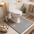 thumbnail image 5 of U-Shaped Toilet Floor Mat, Absorbent Quick-Dry Diatomaceous Earth Bathroom Rug with Non-Slip Design, 5 of 6
