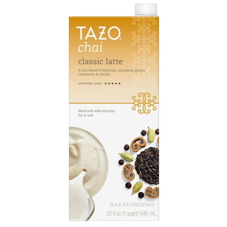 (3 Boxes) Tazo Chai Latte Concentrate Black Tea 32