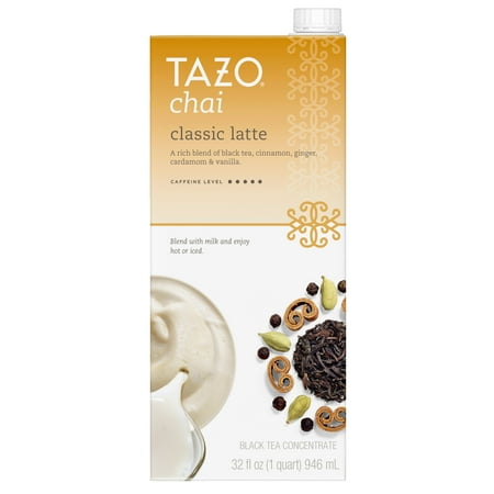 (3 Boxes) Tazo Chai Latte Concentrate Black Tea 32