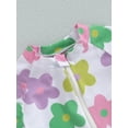 thumbnail image 5 of Musuos Baby Girl One-pieces Swimwear 6M 12M 18M 24M 3Y Summer Floral Print Short Sleeves Swimsuits for Toddler Bathing Suits Beachwear, 5 of 9