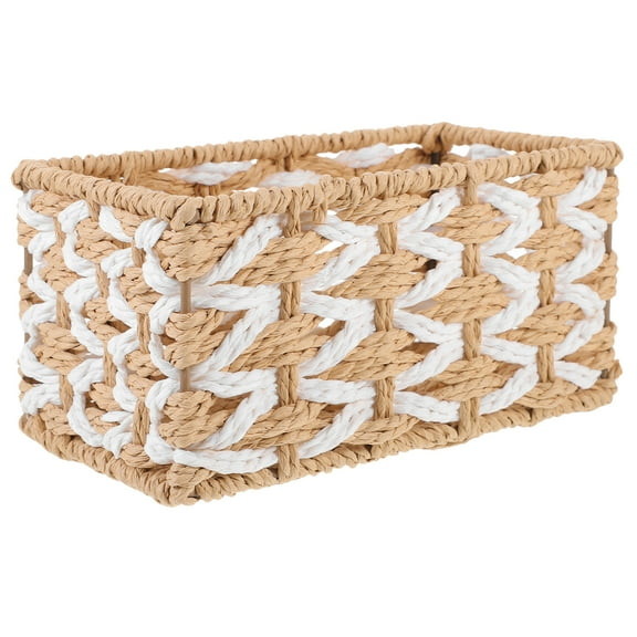 Straw Storage Basket Toy Storage Bins Sundries Holder Hyacinth Storage Bin Decorative Basket