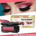 thumbnail image 4 of Two Tone Makeup Eyeshadow Waterproof Long Lasting Eyeshadow Glitter Gradient Quick Eye Shadow Palette with Brush, 4 of 5