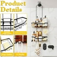 thumbnail image 7 of VANCORE Shower Caddy over Shower Head – Adjustable Hanging Organizer with Hooks for Shampoo, Soap, and Razor Holder, 7 of 7
