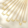 thumbnail image 2 of PAURO Angel Number 555 Necklace for Women Stainless Steel Pendant Choker Chain Numerology Jewelry Gold, 2 of 3