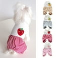 thumbnail image 1 of Visland Pet Shirts Elasticity Breathable Pet Supplies Four Legs Stripe Pet Clothes with Vegetable Pattern for Decoration, 1 of 8