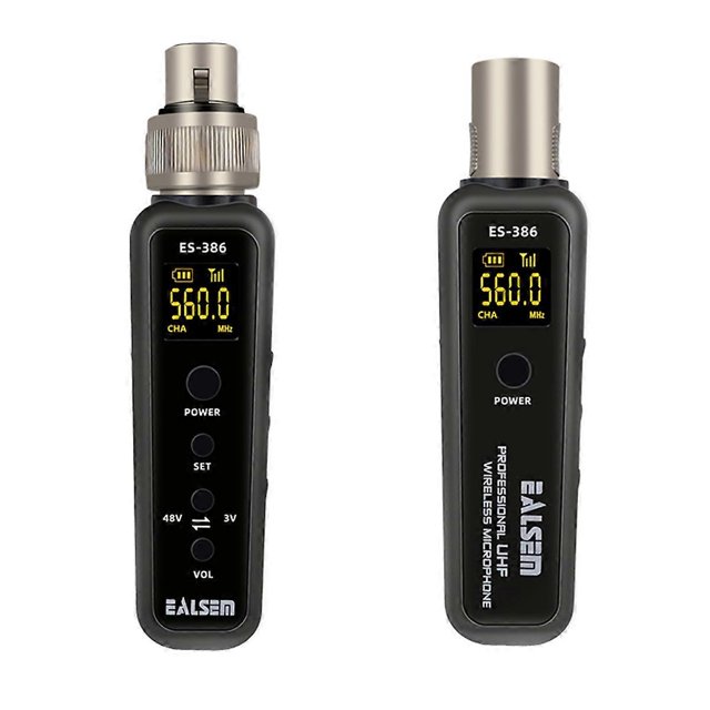 EALSEM UHF Wireless Microphone Converter XLR mitter Receiver Microphone Wireless System for Dyn