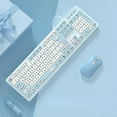 thumbnail image 2 of Teclados con cable de conejo Kawaii, teclado inalámbrico rosa, accesorios para juegos, teclado silencioso de dibujos animados, ordenador portátil de escritorio para niña, 2 of 5