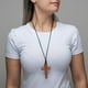 thumbnail image 5 of Collar con cruz de intercesión, cruz de madera, crucifijo en cuerda, 5 of 6