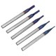 thumbnail image 3 of 5 piezas Fresa Fresa de extremo de acero de tungsteno con revestimiento nano azul 4 flautas HRC65°, 3 of 8
