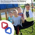 thumbnail image 4 of Micro Rotator Safety Rotational Device Hanging Accessory for Rock Climbing, Hanging Hammock, Web Tree Swing, Aerial Dance, Children's Swing Spinner Hanger,Red & Blue, 4 of 8