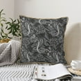 thumbnail image 6 of Xecao Snake Print Soft Velvet Decorative Throw Pillow Covers, Square Cushion Cases for Bed, Sofa, Living Room, Car, and Indoor Outdoor Use-20"x20", 6 of 8