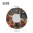 thumbnail image 4 of Kdxio American Flag Deer Art Print Shower Cap for Women,Elastic and Reusable,Double Waterproof Layers Bathing Hat, 4 of 6