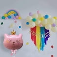 thumbnail image 4 of Globos de gato rosa, decoraciones para fiestas de gatos, 2 piezas de globos de gatito de 30 pulgadas, suministros para fiestas de cumpleaños de gatos de dibujos animados, suministros para fiestas, 4 of 5