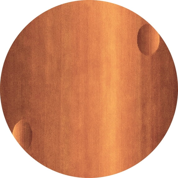 Ahgly Company Indoor Round Abstract Brown Modern Area Rugs, 4' Round