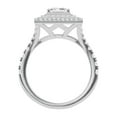 thumbnail image 2 of Unique Moments 1.50 Ct Lab Grown Split Shank Princess Diamond Halo Engagement Ring 14K White Gold, 2 of 6