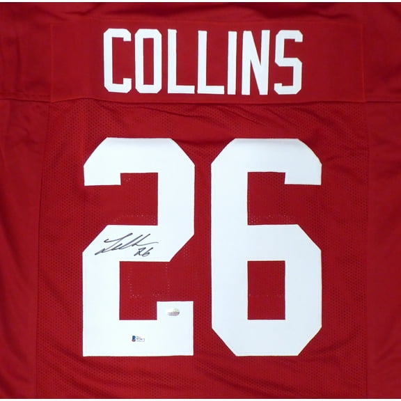 Alabama Crimson Tide Landon Collins Autographed Red Jersey Beckett BAS 160991