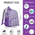 thumbnail image 6 of Artistic Dog Print Student Backpack – Cute Puppy Paw Pattern with Bone and Tail Cartoon Design, Watercolor Style for School, 6 of 6