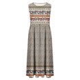 thumbnail image 3 of FAVIPT Women's Boho Dress Maxi Round Neck Sleeveless Ethnic Dresses Vintage Graphic Print Dress Casual Summer 2025 Dresses with Pockets Beige,XXL, 3 of 3