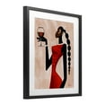thumbnail image 3 of Stupell Industries Woman Toast Cheers Black Framed Print Under Glass design by Manasseh Johnson Sr, 16 x 13, 3 of 10
