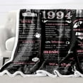 thumbnail image 4 of 30th Birthday Gifts for Women Best 1994 Birthday Decorations for Mom Aunt Friends,Back in 1994 Unique 30 Year Old Birthday Pink Blanket for Her,Soft Comfortable Throw Blanket 50''''x60'''', 4 of 6