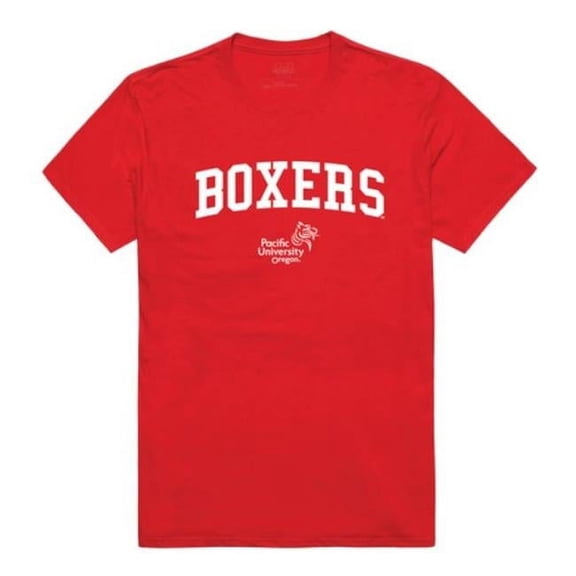 W Republic 537-567-RED-01 Pacific University Boxers College T-Shirt, Red - Small