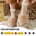 thumbnail image 6 of LDU Women's Thermal Crew Socks, Heavyweight Plush Lined with Kawaii Bunny Design for Winter, 6 Pairs, 6 of 6