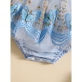 thumbnail image 6 of Biezeib Baby Girls Rompers Dress Lace Trim Butterfly Pattern Embroidered Fly Sleeve Tulle Skirt Hem Bodysuits Clothes with Headband, 6 of 6