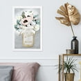 thumbnail image 2 of Wynwood Studio 'Mason Jar Mora' Floral and Botanical Framed Wall Art Print - Gray, Pink, 2 of 4