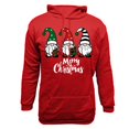 thumbnail image 4 of qelini Christmas Hoodies for Men Oversized Long Sleeve Pullover Dwarf Print Drawstring Hooded Sweatshirts Holiday Tops, 4 of 4