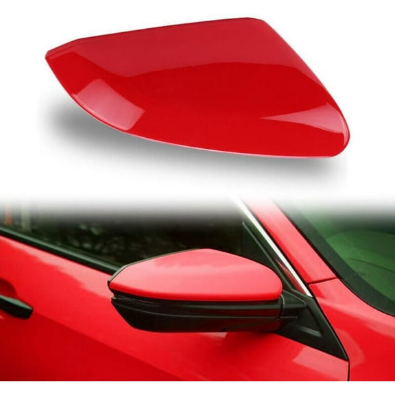 Right Mirror Cap Cover For Honda Civic 2016 2017 2018 2019 2020 2021 Rearview Mirror Cap Replacement (Red Right Side)
