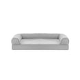 thumbnail image 5 of FurHaven Pet Products Quilted Orthopedic Sofa Pet Bed for Dogs & Cats - Silver Gray, Medium, 5 of 14