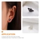 thumbnail image 3 of 1 par de pendientes de ala pequeña de ala perforación de joyas de joyas de joyas regalo de joyería, 3 of 5