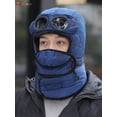 thumbnail image 3 of Spencer Thermal Windproof Trapper Hats with Glasses Winter Ski Hunting Trooper Hat Warm Ear Flaps and Mask Cycling Outdoor Caps for Men Women, 3 of 8