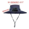 thumbnail image 2 of Solar Fan Hat Wide Brim Solar Fan Hat Outdoor Wide Brim Sun Hat with Solar Fan Fishing Hat - Removable & USB Charging Fan for Children's Outdoor Leisure. Thin Sun Visor For Girls And Boys, 2 of 3