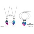 thumbnail image 5 of Conjunto de collar y pulsera con diseño de catenaria de mano para mejores amigas, 5 of 5
