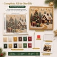 thumbnail image 5 of Clearance! Premium 3D Pearl Christmas Wall Art Kit, Luxury Flocked Canvas DIY Holiday Decor with Pearl Beads, Christmas Craft Gift for Adults (Train), 5 of 7