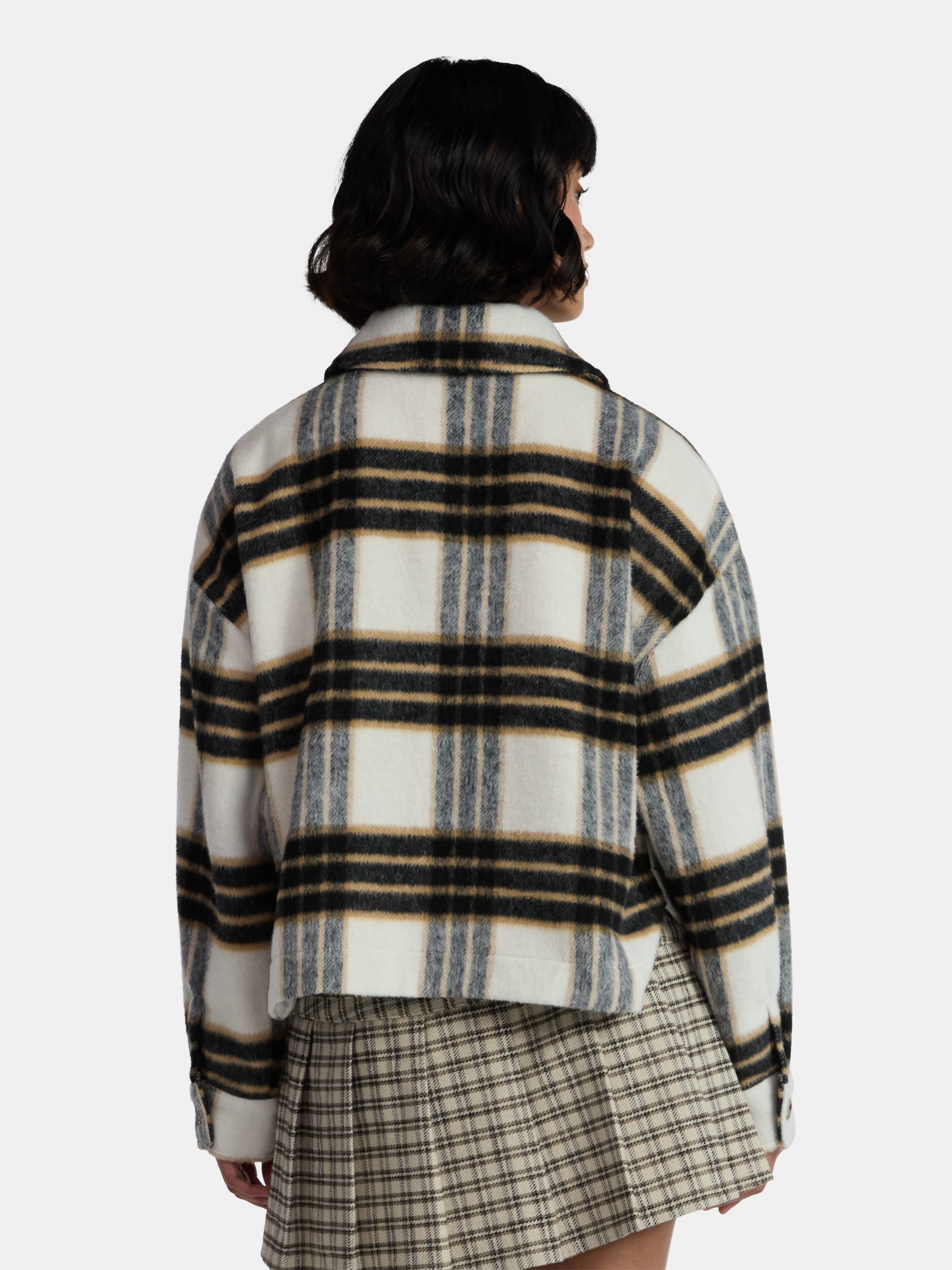 Madden NYC Women’s Plaid Jacket, Midweight, Sizes XXS-XXL