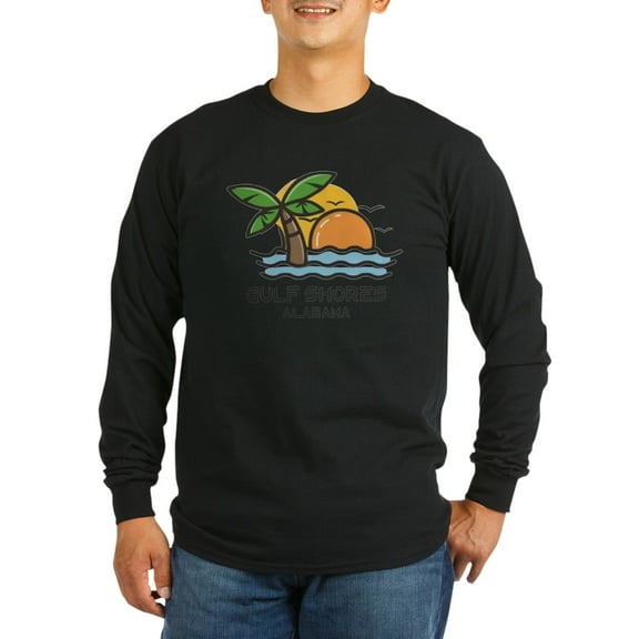 CafePress - Alabama Gulf Shores Long Sleeve T Shirt - Long Sleeve Dark T-Shirt