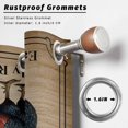 thumbnail image 2 of Outdoor Curtains for Patio Waterproof, Early Rooster Outdoor Privacy Panels Grommet, Brown Spring Farmhouse Vintage Chicken Blackout Outside Curtains for Porch/Cabana 54"x108", 2 Panels, 2 of 8