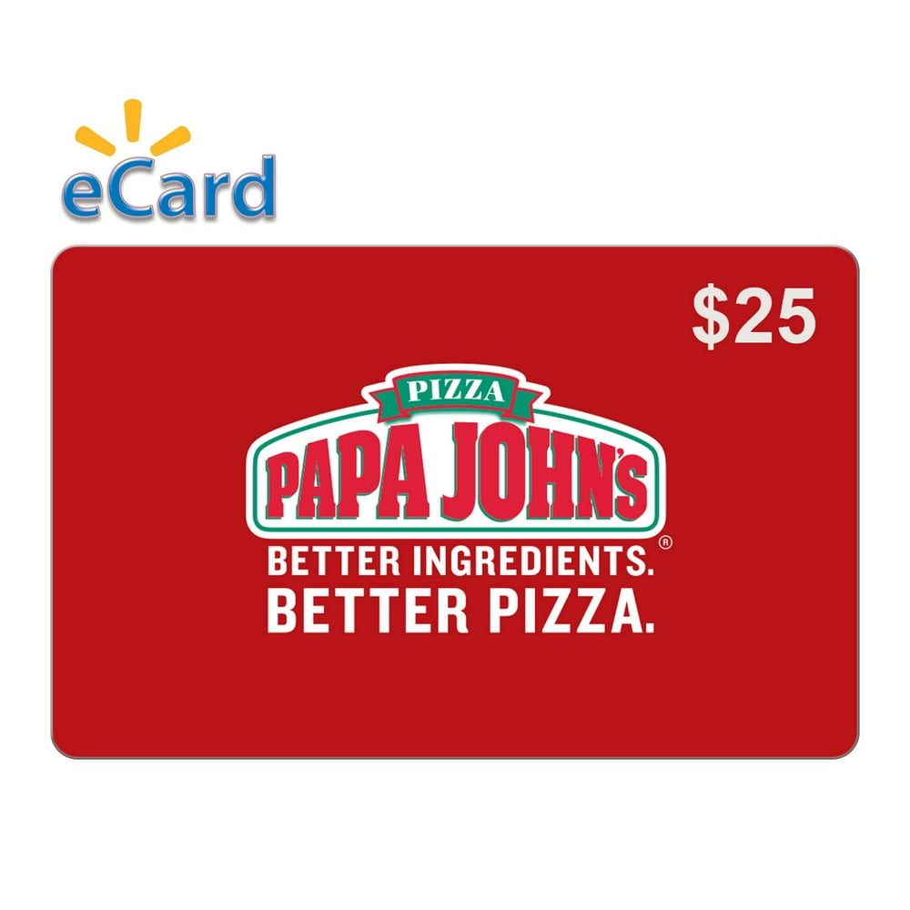Papa John's 25 Gift Card (email Delivery)