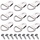 thumbnail image 1 of D ring picture Hook 100pcs packed quality Heavy Duty picture Hook with screw, single hole d type picture frame hardware hook 100pcs/bag, 1 of 5