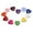 Multicolor, variant on 100Pcs/Lot Plastic Heart Shaped Buttons Mixed Color Making Made Fastener Snap for Jewelry Hand Supplies Button Mate Fasteners Sewing Notions and Supplies